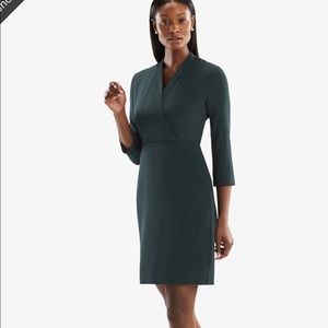 MM LaFleur Niko dress forest green